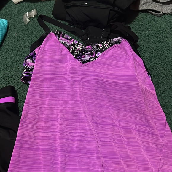 Selling purple swimsuit that comes with matching shorts. - Picture 5 of 7